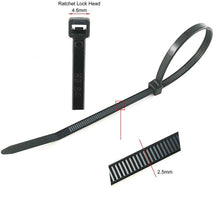 Load image into Gallery viewer, Durable Plastic Zip Ties 4 Inch Black (20 pack)