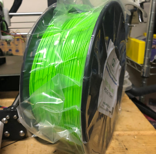 GreenGate3D Prime Time Lime PET-G: 100% Recycled, 100% American Made 1.75mm Filament