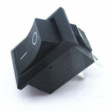 Load image into Gallery viewer, SPST ON/OFF Switch Mini Black 2 Pin Rocker Switch DC 12V 16A 10x15mm