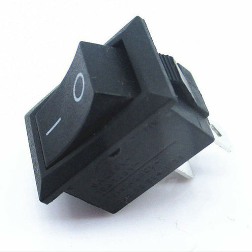 SPST ON/OFF Switch Mini Black 2 Pin Rocker Switch DC 12V 16A 10x15mm